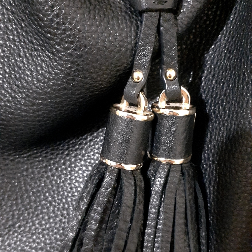 Michael Kors Black Leather Shoulder Bag - Picture 4 of 17